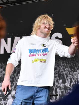NEW YORK, NY - JULY 18: Logan Paul during an episode of Impaulsive at day 3 of Fanatics Fest NYC on July 18, 2026 at Javits Center in New York City. Copyright: xMediaPunchx