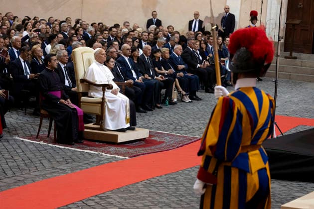 July 18, 2026, Roma, Italia: Pope Leo XIV, attends the concert in Castel Gandolfo, Italy, 18 July 2026 .ANSA MASSIMO PERCOSSI Roma Italia  - ZUMAa110 20260718_zaf_a110_001 Copyright: xMassimoxPercossix