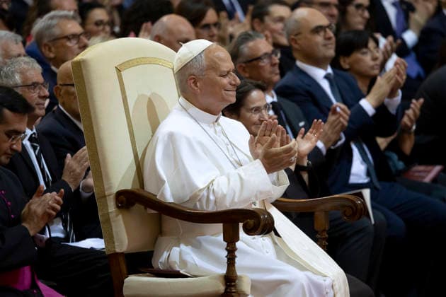 July 18, 2026, Roma, Italia: Pope Leo XIV, attends the concert in Castel Gandolfo, Italy, 18 July 2026 .ANSA MASSIMO PERCOSSI Roma Italia  - ZUMAa110 20260718_zaf_a110_002 Copyright: xMassimoxPercossix