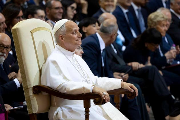 News Bilder des Tages July 18, 2026, Roma, Italia: Pope Leo XIV, attends the concert in Castel Gandolfo, Italy, 18 July 2026 .ANSA MASSIMO PERCOSSI Roma Italia  - ZUMAa110 20260718_zaf_a110_003 Copyright: xMassimoxPercossix