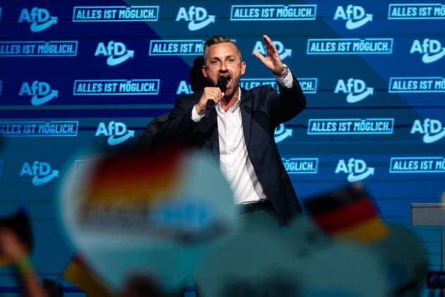 Ulrich Siegmund (AfD, Sachsen-Anhalt) - Wahlkampfauftaktveranstaltung der AfD Sachsen-Anhalt in der Messe Magdeburg am Sonnabend, den 18. Juli 2026 in Magdeburg. *** Ulrich Siegmund, AfD, Saxony-Anhalt: Kickoff event for the AfD Saxony-Anhalt election campaign at the Magdeburg Exhibition Center on Saturday, July 18, 2026, in Magdeburg