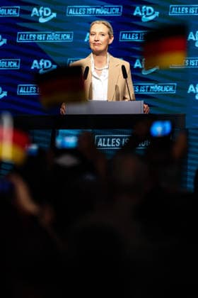 Alice Elisabeth Weidel (AfD) - Wahlkampfauftaktveranstaltung der AfD Sachsen-Anhalt in der Messe Magdeburg am Sonnabend, den 18. Juli 2026 in Magdeburg. *** Alice Elisabeth Weidel: AfD Saxony-Anhalt’s campaign kickoff event at the Magdeburg Exhibition Center on Saturday, July 18, 2026, in Magdeburg