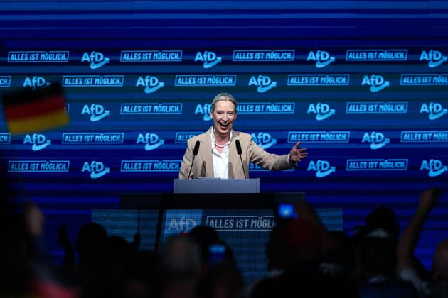 Alice Elisabeth Weidel (AfD) - Wahlkampfauftaktveranstaltung der AfD Sachsen-Anhalt in der Messe Magdeburg am Sonnabend, den 18. Juli 2026 in Magdeburg. *** Alice Elisabeth Weidel: AfD Saxony-Anhalt’s campaign kickoff event at the Magdeburg Exhibition Center on Saturday, July 18, 2026, in Magdeburg