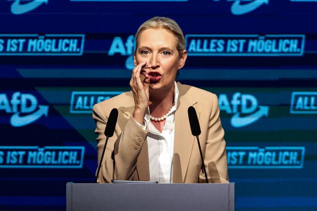 Alice Elisabeth Weidel (AfD) - Wahlkampfauftaktveranstaltung der AfD Sachsen-Anhalt in der Messe Magdeburg am Sonnabend, den 18. Juli 2026 in Magdeburg. *** Alice Elisabeth Weidel: AfD Saxony-Anhalt’s campaign kickoff event at the Magdeburg Exhibition Center on Saturday, July 18, 2026, in Magdeburg