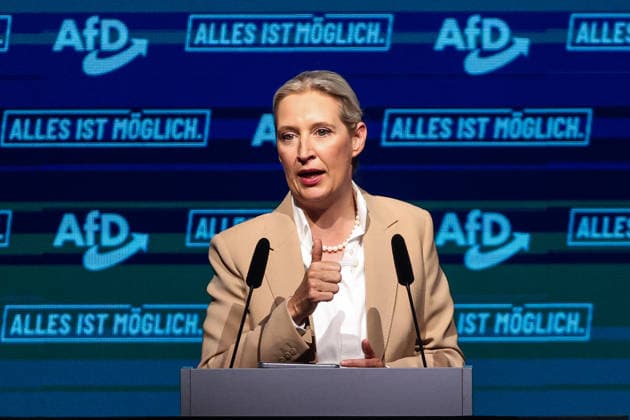 Alice Elisabeth Weidel (AfD) - Wahlkampfauftaktveranstaltung der AfD Sachsen-Anhalt in der Messe Magdeburg am Sonnabend, den 18. Juli 2026 in Magdeburg. *** Alice Elisabeth Weidel: AfD Saxony-Anhalt’s campaign kickoff event at the Magdeburg Exhibition Center on Saturday, July 18, 2026, in Magdeburg