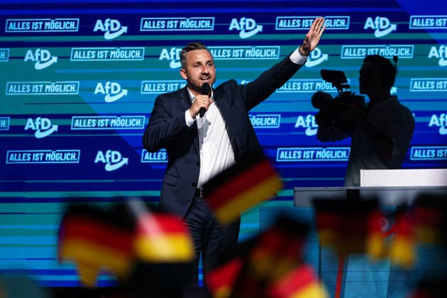 Ulrich Siegmund (AfD, Sachsen-Anhalt) - Wahlkampfauftaktveranstaltung der AfD Sachsen-Anhalt in der Messe Magdeburg am Sonnabend, den 18. Juli 2026 in Magdeburg. *** Ulrich Siegmund, AfD, Saxony-Anhalt: Kickoff event for the AfD Saxony-Anhalt election campaign at the Magdeburg Exhibition Center on Saturday, July 18, 2026, in Magdeburg