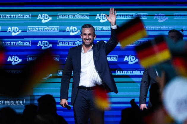 Ulrich Siegmund (AfD, Sachsen-Anhalt) - Wahlkampfauftaktveranstaltung der AfD Sachsen-Anhalt in der Messe Magdeburg am Sonnabend, den 18. Juli 2026 in Magdeburg. *** Ulrich Siegmund, AfD, Saxony-Anhalt: Kickoff event for the AfD Saxony-Anhalt election campaign at the Magdeburg Exhibition Center on Saturday, July 18, 2026, in Magdeburg