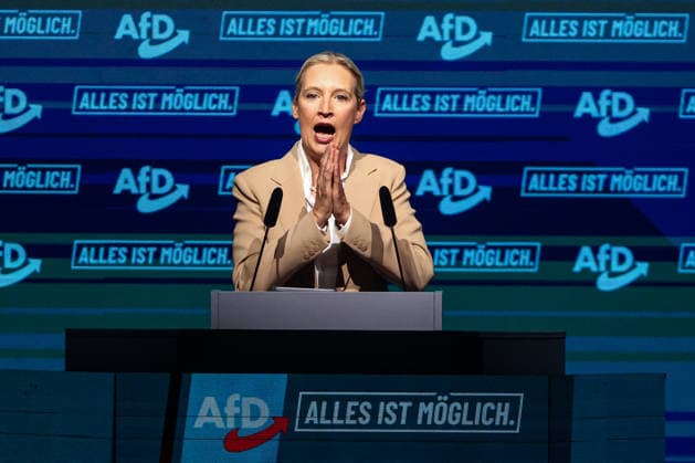 Alice Elisabeth Weidel (AfD) - Wahlkampfauftaktveranstaltung der AfD Sachsen-Anhalt in der Messe Magdeburg am Sonnabend, den 18. Juli 2026 in Magdeburg. *** Alice Elisabeth Weidel: AfD Saxony-Anhalt’s campaign kickoff event at the Magdeburg Exhibition Center on Saturday, July 18, 2026, in Magdeburg