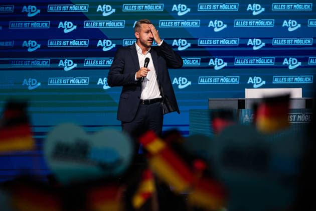 Ulrich Siegmund (AfD, Sachsen-Anhalt) - Wahlkampfauftaktveranstaltung der AfD Sachsen-Anhalt in der Messe Magdeburg am Sonnabend, den 18. Juli 2026 in Magdeburg. *** Ulrich Siegmund, AfD, Saxony-Anhalt: Kickoff event for the AfD Saxony-Anhalt election campaign at the Magdeburg Exhibition Center on Saturday, July 18, 2026, in Magdeburg
