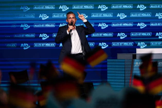Ulrich Siegmund (AfD, Sachsen-Anhalt) - Wahlkampfauftaktveranstaltung der AfD Sachsen-Anhalt in der Messe Magdeburg am Sonnabend, den 18. Juli 2026 in Magdeburg. *** Ulrich Siegmund, AfD, Saxony-Anhalt: Kickoff event for the AfD Saxony-Anhalt election campaign at the Magdeburg Exhibition Center on Saturday, July 18, 2026, in Magdeburg