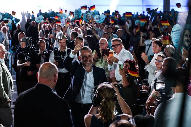 Ulrich Siegmund (AfD, Sachsen-Anhalt) - Wahlkampfauftaktveranstaltung der AfD Sachsen-Anhalt in der Messe Magdeburg am Sonnabend, den 18. Juli 2026 in Magdeburg. *** Ulrich Siegmund, AfD, Saxony-Anhalt: Kickoff event for the AfD Saxony-Anhalt election campaign at the Magdeburg Exhibition Center on Saturday, July 18, 2026, in Magdeburg