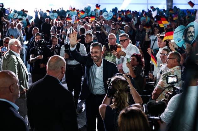 Ulrich Siegmund (AfD, Sachsen-Anhalt) - Wahlkampfauftaktveranstaltung der AfD Sachsen-Anhalt in der Messe Magdeburg am Sonnabend, den 18. Juli 2026 in Magdeburg. *** Ulrich Siegmund, AfD, Saxony-Anhalt: Kickoff event for the AfD Saxony-Anhalt election campaign at the Magdeburg Exhibition Center on Saturday, July 18, 2026, in Magdeburg