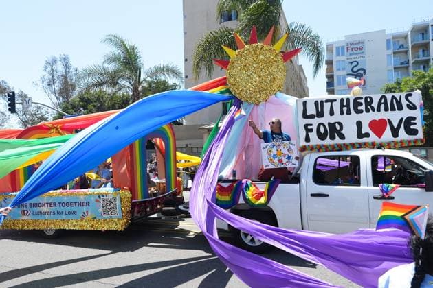 July 18, 2026, San Diego, California, Unted States: A decorated float is driven through the streets..The 2026 San Diego Pride Parade fills the streets of Hillcrest area with color, energy, and a powerful sense of community as thousands of people gather to celebrate LGBTQ+ pride and equality on July 18th, 2026, in San Diego, California. Participants wave rainbow flags, dance alongside decorated floats, and cheer for local organizations, businesses, and advocacy groups that march through the streets. Allies line the parade route, creating an atmosphere of joy while also recognizing Pride s roots in the fight for equal rights. San Diego Unted States  - ZUMAs197 20260718_aaa_s197_135 Copyright: xWaixLeexMichaelxHox
