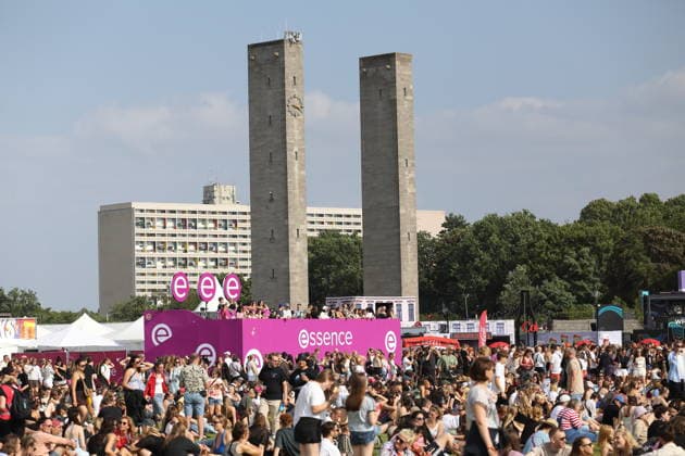 Besucherinnen und Besucher beim Lollapalooza Festival im Olympiapark in Berlin, 18. Juli 2026. Lollapalooza Berlin 2026 *** Visitors at the Lollapalooza Festival in Berlin s Olympic Park, July 18, 2026 Lollapalooza Berlin 2026