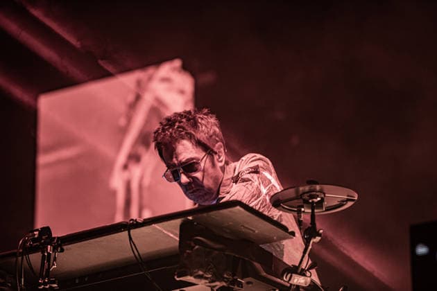 Jean Michel Jarre live in Modena, Italy - 18 Jul 2026 French musician and electronic music pioneer Jean-Michel Jarre performs live on stage at Piazza Roma in Modena for the Grand Finale of the Jazz Open Modena festival. The show, tour s only Italian date, fused music and technological innovation through the use of monumental lasers, artificial intelligence, and architectural mapping. Modena Italy Copyright: xCarloxVerganix xSOPAxImagesx JMJ26(9)