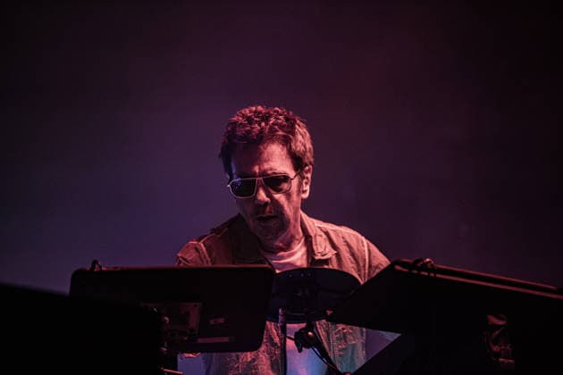 Jean Michel Jarre live in Modena, Italy - 18 Jul 2026 French musician and electronic music pioneer Jean-Michel Jarre performs live on stage at Piazza Roma in Modena for the Grand Finale of the Jazz Open Modena festival. The show, tour s only Italian date, fused music and technological innovation through the use of monumental lasers, artificial intelligence, and architectural mapping. Modena Italy Copyright: xCarloxVerganix xSOPAxImagesx JMJ26(24)