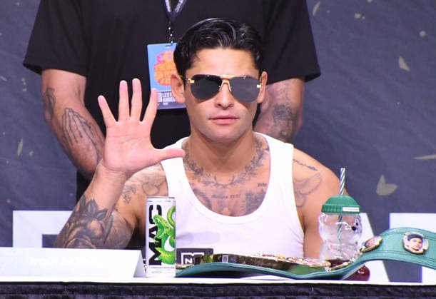 NEW YORK, NY - JULY 18: Ryan Garcia pictured during Zuffa Boxing Press Conference on day 3 of Fanatics Fest NYC on July 18, 2026 at Javits Center in New York City. Copyright: xmpi099 MediaPunchx