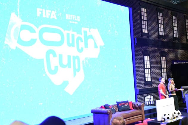 NEW YORK, NY - JULY 18: Austin Show and Kiera Please pictured during Netflix Games and FIFA: The Couch Cup on day 3 of Fanatics Fest NYC on July 18, 2026 at Javits Center in New York City. Copyright: xmpi099 MediaPunchx