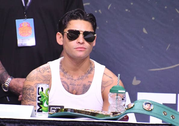 NEW YORK, NY - JULY 18: Ryan Garcia pictured during Zuffa Boxing Press Conference on day 3 of Fanatics Fest NYC on July 18, 2026 at Javits Center in New York City. Copyright: xmpi099 MediaPunchx