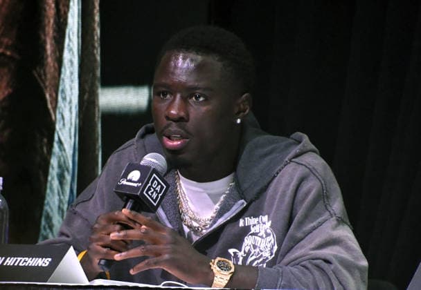 NEW YORK, NY - JULY 18: Richardson Hitchins pictured during Zuffa Boxing Press Conference on day 3 of Fanatics Fest NYC on July 18, 2026 at Javits Center in New York City. Copyright: xmpi099 MediaPunchx