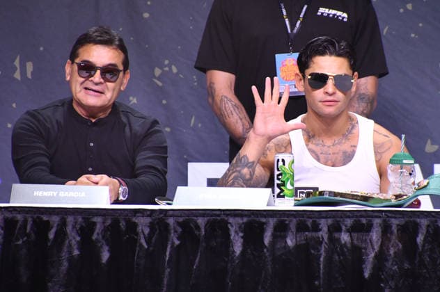NEW YORK, NY - JULY 18: Henry Garcia and Ryan Garcia pictured during Zuffa Boxing Press Conference on day 3 of Fanatics Fest NYC on July 18, 2026 at Javits Center in New York City. Copyright: xmpi099 MediaPunchx