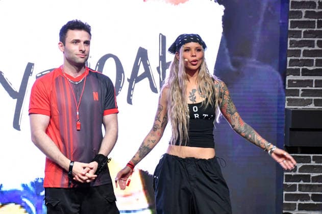 NEW YORK, NY - JULY 18: Austin Show and Kiera Please pictured during Netflix Games and FIFA: The Couch Cup on day 3 of Fanatics Fest NYC on July 18, 2026 at Javits Center in New York City. Copyright: xmpi099 MediaPunchx