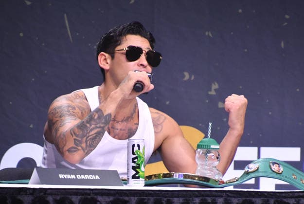 NEW YORK, NY - JULY 18: Ryan Garcia pictured during Zuffa Boxing Press Conference on day 3 of Fanatics Fest NYC on July 18, 2026 at Javits Center in New York City. Copyright: xmpi099 MediaPunchx