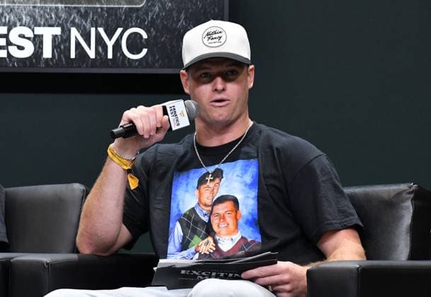 NEW YORK, NY - JULY 18: Reed Blankenship during Exciting Mics with Cooper DeJean and Reed Blankenship at day 3 of Fanatics Fest NYC on July 18, 2026 at Javits Center in New York City. Copyright: xmpi099 MediaPunchx