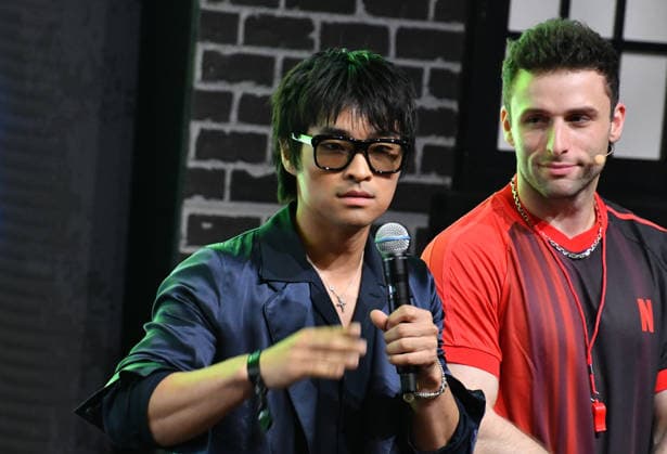 NEW YORK, NY - JULY 18: Dallas Liu pictured during Netflix Games and FIFA: The Couch Cup on day 3 of Fanatics Fest NYC on July 18, 2026 at Javits Center in New York City. Copyright: xmpi099 MediaPunchx