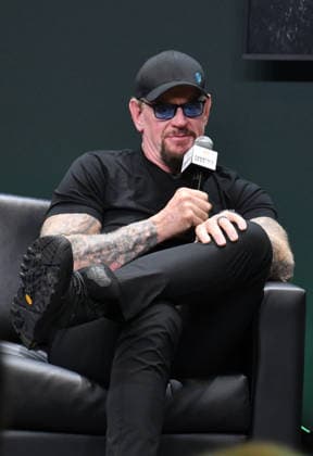 NEW YORK, NY - JULY 18: Mark Calaway, aka, The Undertaker, pictured during Insight With Chris Van Vliet on day 3 of Fanatics Fest NYC on July 18, 2026 at Javits Center in New York City. Copyright: xmpi099 MediaPunchx