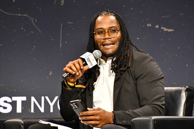 NEW YORK, NY - JULY 18: Mike Robinson pictured during Da Get Got with Marshawn Lynch and Mike Robinson on day 3 of Fanatics Fest NYC on July 18, 2026 at Javits Center in New York City. Copyright: xmpi099 MediaPunchx