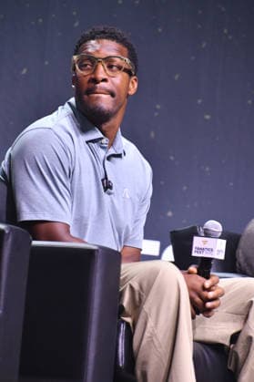 NEW YORK, NY - JULY 18: Jameis Winston during Strike the Pose at day 3 of Fanatics Fest NYC on July 18, 2026 at Javits Center in New York City. Copyright: xmpi099 MediaPunchx