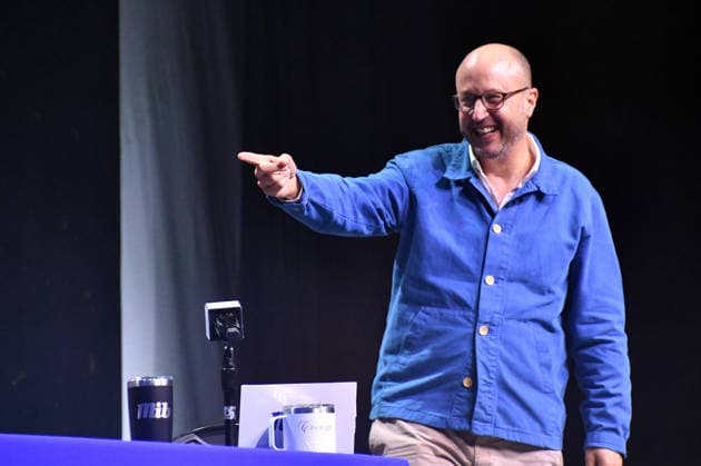 NEW YORK, NY - JULY 18: Roger Bennett pictured during Men in Blazers on day 3 of Fanatics Fest NYC on July 18, 2026 at Javits Center in New York City. Copyright: xmpi099 MediaPunchx