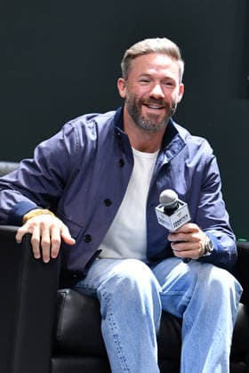 NEW YORK, NY - JULY 18: Julian Edelman during Exciting Mics with Cooper DeJean and Reed Blankenship at day 3 of Fanatics Fest NYC on July 18, 2026 at Javits Center in New York City. Copyright: xmpi099 MediaPunchx