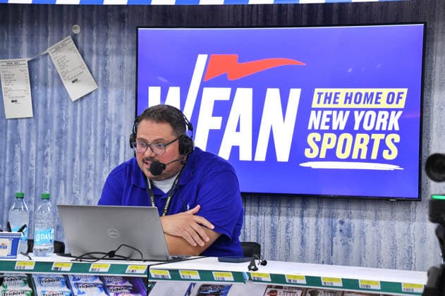 NEW YORK, NY - JULY 18: Chris Mcmonigle during WFAN Sports Radio Luve Broadcast at day 3 of Fanatics Fest NYC on July 18, 2026 at Javits Center in New York City. Copyright: xmpi099 MediaPunchx