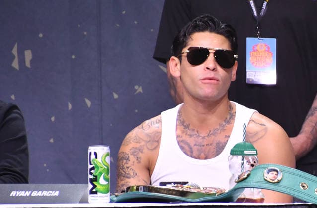 NEW YORK, NY - JULY 18: Ryan Garcia pictured during Zuffa Boxing Press Conference on day 3 of Fanatics Fest NYC on July 18, 2026 at Javits Center in New York City. Copyright: xmpi099 MediaPunchx