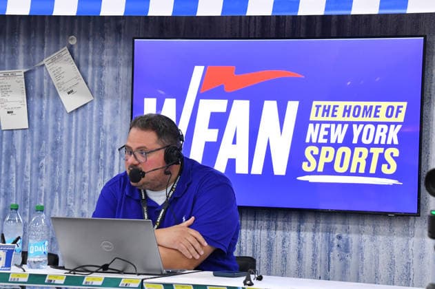 NEW YORK, NY - JULY 18: Chris Mcmonigle during WFAN Sports Radio Luve Broadcast at day 3 of Fanatics Fest NYC on July 18, 2026 at Javits Center in New York City. Copyright: xmpi099 MediaPunchx