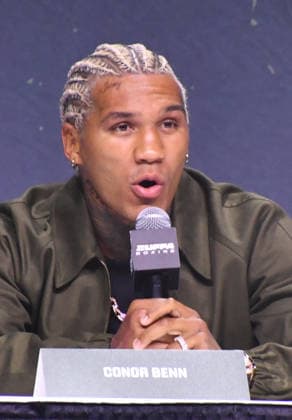 NEW YORK, NY - JULY 18: Conor Benn pictured during Zuffa Boxing Press Conference on day 3 of Fanatics Fest NYC on July 18, 2026 at Javits Center in New York City. Copyright: xmpi099 MediaPunchx