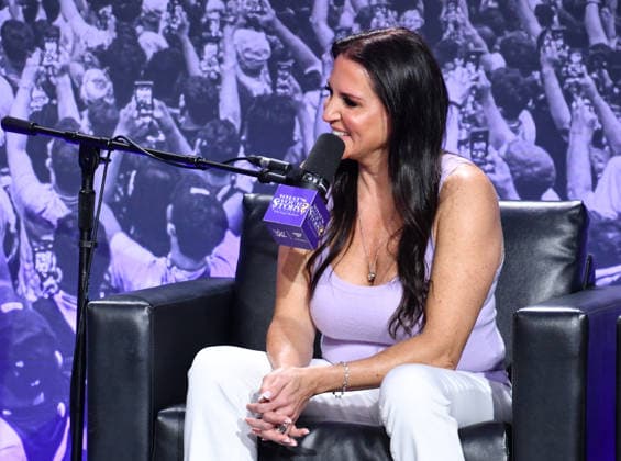 NEW YORK, NY - JULY 18: Stephanie McMahon during What s Your Story? With Steph McMahon at day 3 of Fanatics Fest NYC on July 18, 2026 at Javits Center in New York City. Copyright: xmpi099 MediaPunchx