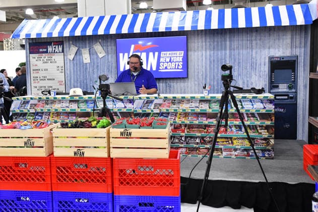 NEW YORK, NY - JULY 18: Chris Mcmonigle during WFAN Sports Radio Luve Broadcast at day 3 of Fanatics Fest NYC on July 18, 2026 at Javits Center in New York City. Copyright: xmpi099 MediaPunchx