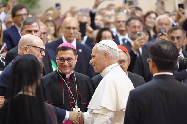 ITALY - POPE LEO XIV ATTENDS A CONCERT IN THE APOSTOLIC PALACE AT THE SUMMER PAPAL RESIDENCE IN CASTEL GANDOLFO - 2026 7 18 Italy, Castel Gandolfo, Vatican, 2026 7 18.Pope Leo XIV attend a concert in the Apostolic Palace at the summer papal residence in Castel Gandolfo EDITORIAL USE ONLY - NO BOOKS Copyright: xGgalazkax