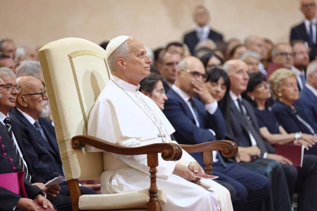 ITALY - POPE LEO XIV ATTENDS A CONCERT IN THE APOSTOLIC PALACE AT THE SUMMER PAPAL RESIDENCE IN CASTEL GANDOLFO - 2026 7 18 Italy, Castel Gandolfo, Vatican, 2026 7 18.Pope Leo XIV attend a concert in the Apostolic Palace at the summer papal residence in Castel Gandolfo EDITORIAL USE ONLY - NO BOOKS Copyright: xGgalazkax