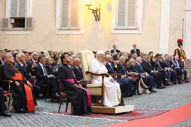 ITALY - POPE LEO XIV ATTENDS A CONCERT IN THE APOSTOLIC PALACE AT THE SUMMER PAPAL RESIDENCE IN CASTEL GANDOLFO - 2026 7 18 Italy, Castel Gandolfo, Vatican, 2026 7 18.Pope Leo XIV attend a concert in the Apostolic Palace at the summer papal residence in Castel Gandolfo EDITORIAL USE ONLY - NO BOOKS Copyright: xGgalazkax