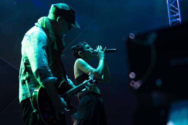July 19, 2026, Belgrade, Central Serbia, Serbia: 2026718, Belgrade, Serbia -American electronic music band Thievery Corporation perform live on stage during a concert at the Open Air Corner in Luka Beograd. VALL LAURA performs on stage. Belgrade Serbia  - ZUMAd223 20260719_zip_d223_007 Copyright: xMarkoxDimicx