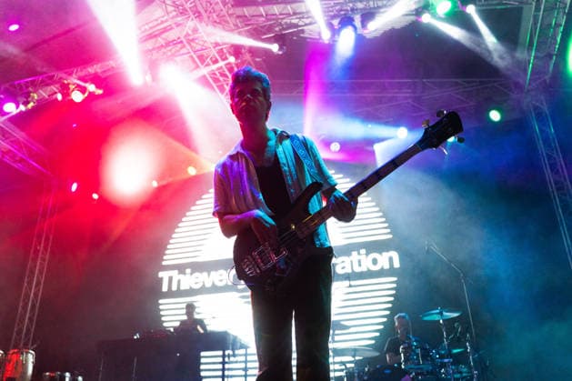 July 19, 2026, Belgrade, Central Serbia, Serbia: 2026718, Belgrade, Serbia -American electronic music band Thievery Corporation perform live on stage during a concert at the Open Air Corner in Luka Beograd. LUCCHESE DAN performs on stage. Belgrade Serbia  - ZUMAd223 20260719_zip_d223_009 Copyright: xMarkoxDimicx