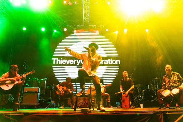 July 19, 2026, Belgrade, Central Serbia, Serbia: 2026718, Belgrade, Serbia -American electronic music band Thievery Corporation perform live on stage during a concert at the Open Air Corner in Luka Beograd. LIF MR performs on stage. Belgrade Serbia  - ZUMAd223 20260719_zip_d223_013 Copyright: xMarkoxDimicx