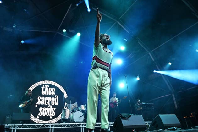 Thee Sacred Souls performing at Somerset House in London LONDON, ENGLAND - JULY 18: Josh Lane of ˜Thee Sacred Souls™™ performing at Somerset House during Somerset House Series on July 18, 2026 in London, England. CAP MAR MAR Great Britain UK Copyright: xMartinxHarris CapitalxPicturesx
