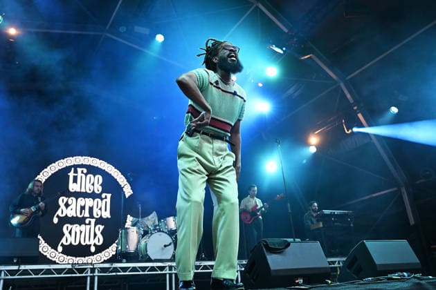 Thee Sacred Souls performing at Somerset House in London LONDON, ENGLAND - JULY 18: Josh Lane of ˜Thee Sacred Souls™™ performing at Somerset House during Somerset House Series on July 18, 2026 in London, England. CAP MAR MAR Great Britain UK Copyright: xMartinxHarris CapitalxPicturesx