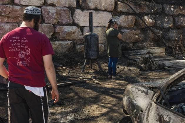 Major wildfire destroys homes near Havat Gilad in the West Bank HAVAT GILAD, WEST BANK JULY 19, 2026: Firefighters battle a wildfire near Havat Gilad in the occupied West Bank after a blaze rapidly spread through dry vegetation, destroying about 30 structures, including homes and businesses. Israeli authorities said they were investigating the incident as a suspected nationalist-motivated arson attack after a person allegedly threw a burning object from a moving vehicle. Two emergency responders were injured. West Bank, Havat Gilad PS Copyright: x xHilelxbenxorx xJNAxPressx