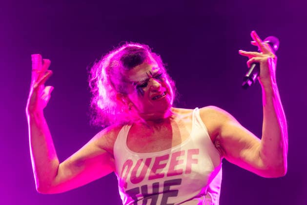 Canadian singer Peaches (Merrill Nisker) performs during the final day of Music festival Colours of Ostrava in Ostrava, Czech Republic, on July 18, 2026. (CTKxPhoto VladimirxPrycek) CTKPhotoP2026071900086  CTKPhotoP2026071900086
